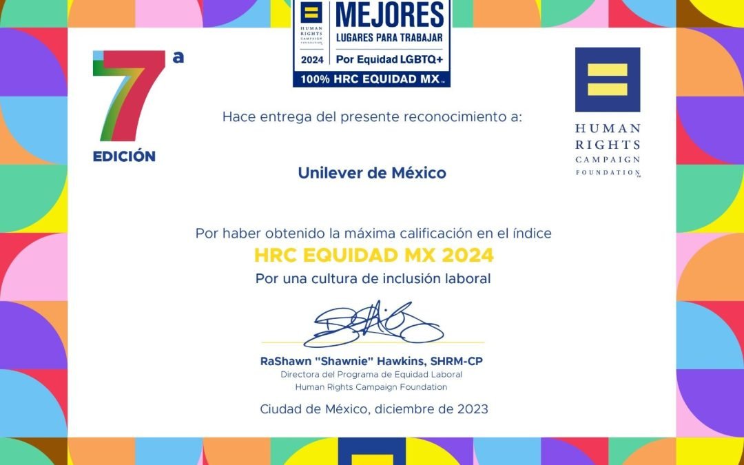 Unilever México, una de las mejores empresas para trabajar LGBTQ+