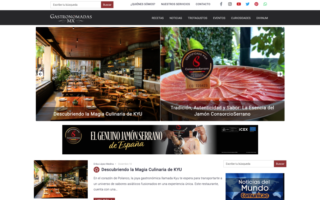 Gastronómadas Mx desarrolla vínculos y potencializa experiencias gastronómicas a través de su plataforma digital y estrategias de comunicación