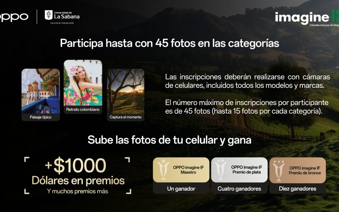 OPPO da inicio al concurso fotográfico Imagine IF 2024, con el cual pretende llevar la cultura colombiana a más rincones del mundo