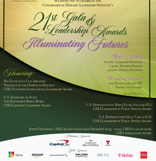 CHLI reconocerá a líderes latinos clave en su Gala Anual y entrega de Premios de Liderazgo 2025