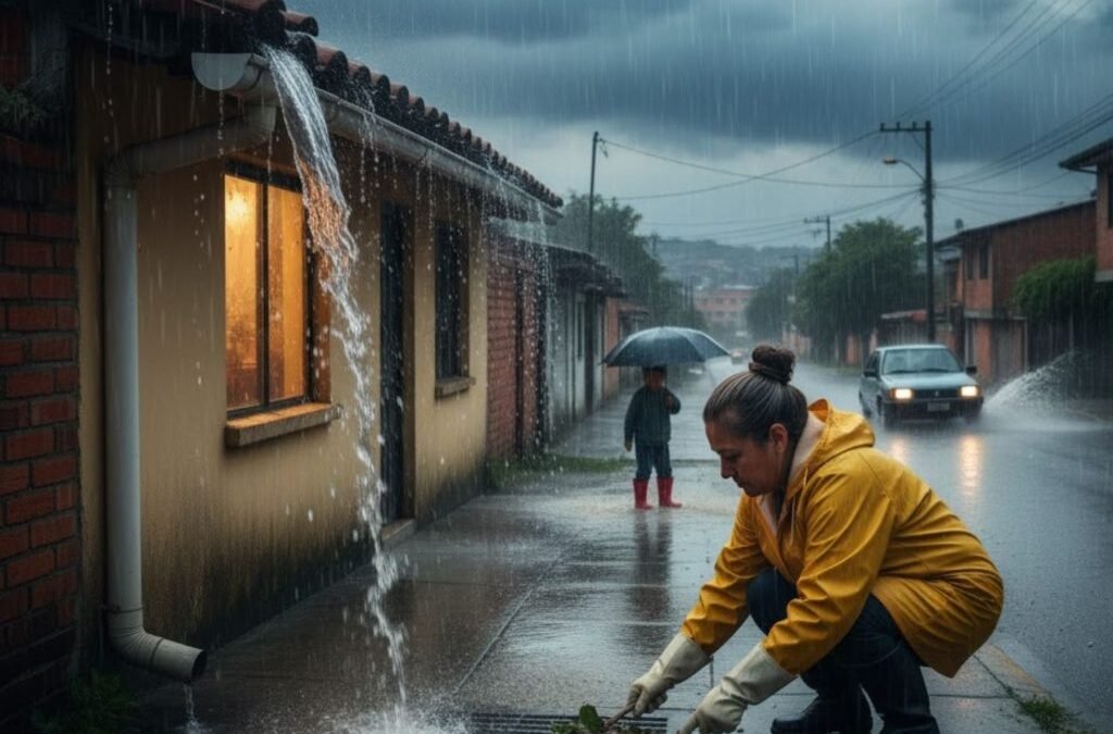El papel de las redes de tuberías en el manejo de aguas lluvia para mitigar inundaciones en uno de los meses con más precipitaciones
